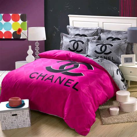 bed cover chanel|Chanel bed sheets.